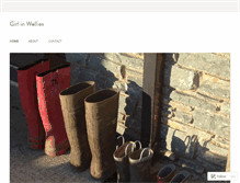 Tablet Screenshot of girlinwellies.com